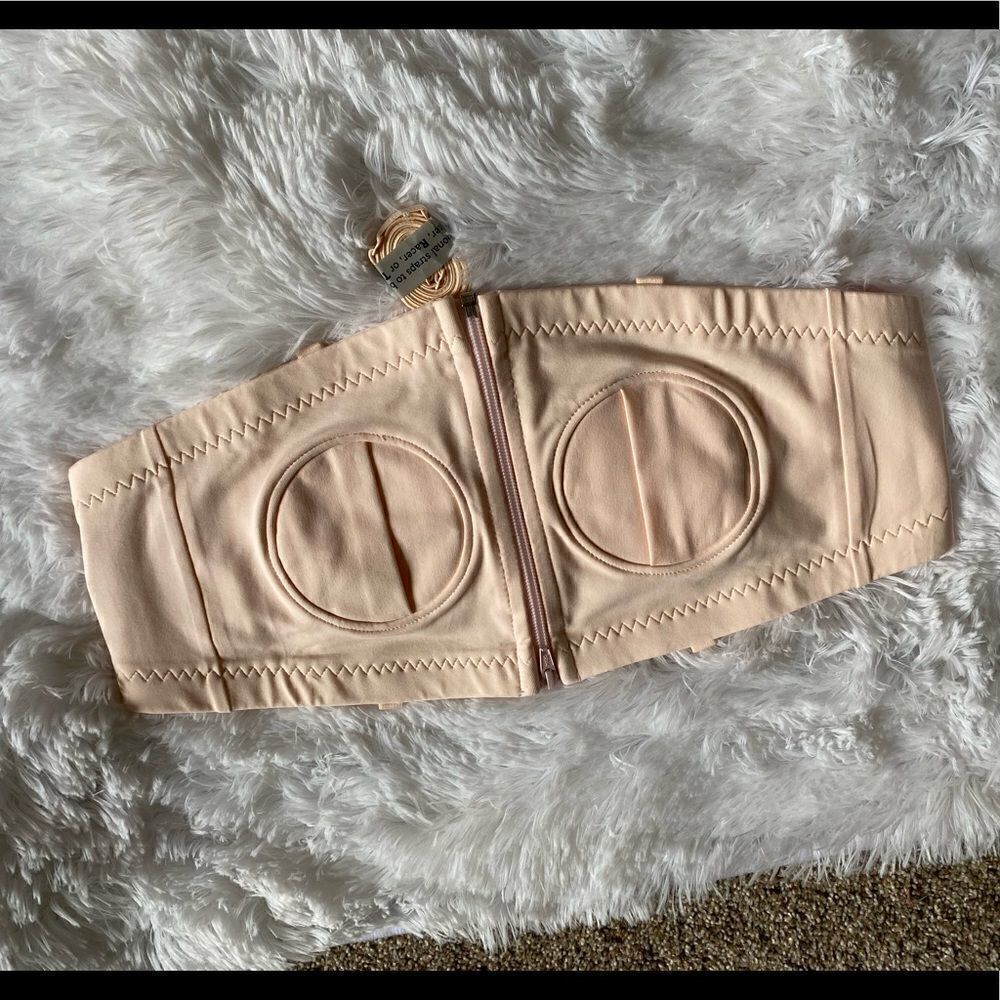 Simple Wishes Nursing Bra Hands Free Breastfeeding Pumping Bra NEW Size XS Large